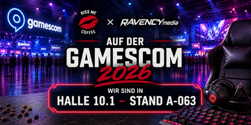 Kiss Me Coffee × RAVENCYmedia auf der Gamescom 2026