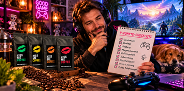 Gaming-Kaffee kaufen ohne Fehlkauf: Die 9-Punkte-Checkliste