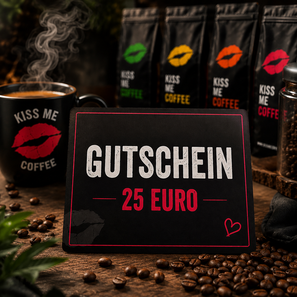 Kaffee Geschenkgutschein für Gamer | Kiss Me Coffee